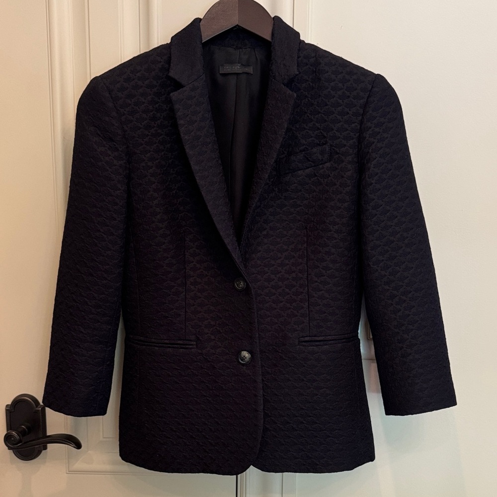 THE ROW jacquard Black Blazer - size 36